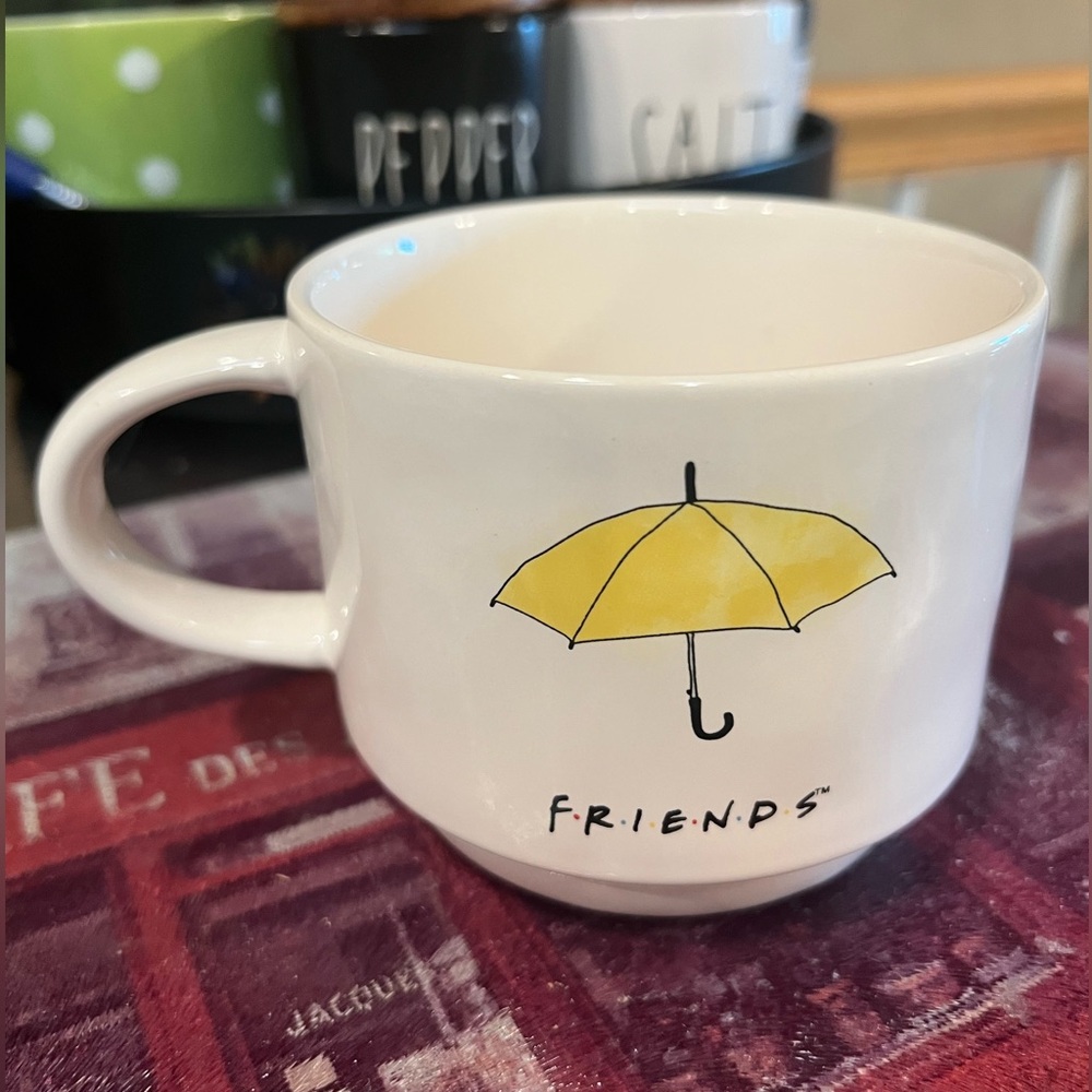 Rae Dunn “Friends “ Cream Ceramic Tea Mug